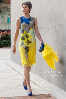 Yellow Dress / Nuno felt dress